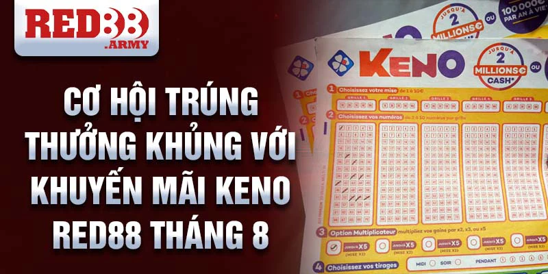 Cơ hội trúng thưởng khủng với Khuyến mãi keno red88 tháng 9